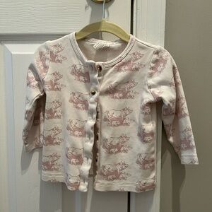 EUC kate Quinn piggies cardigan 18-24m